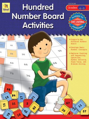 cover image of Hundred Number Board Activities, Grades 4 - 5